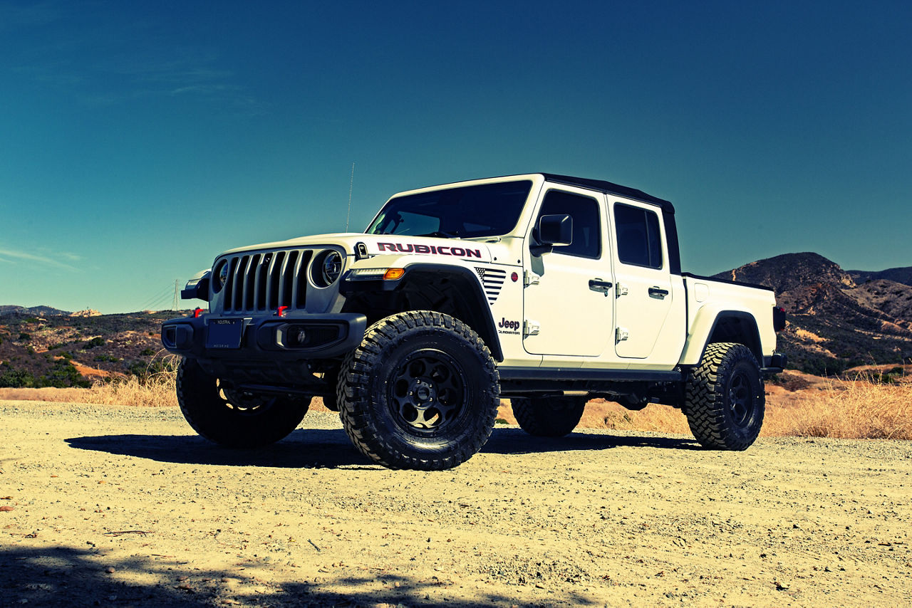 2020 Jeep Gladiator Rubicon - KMC DIRTY HARRY - Black | KMC Wheels